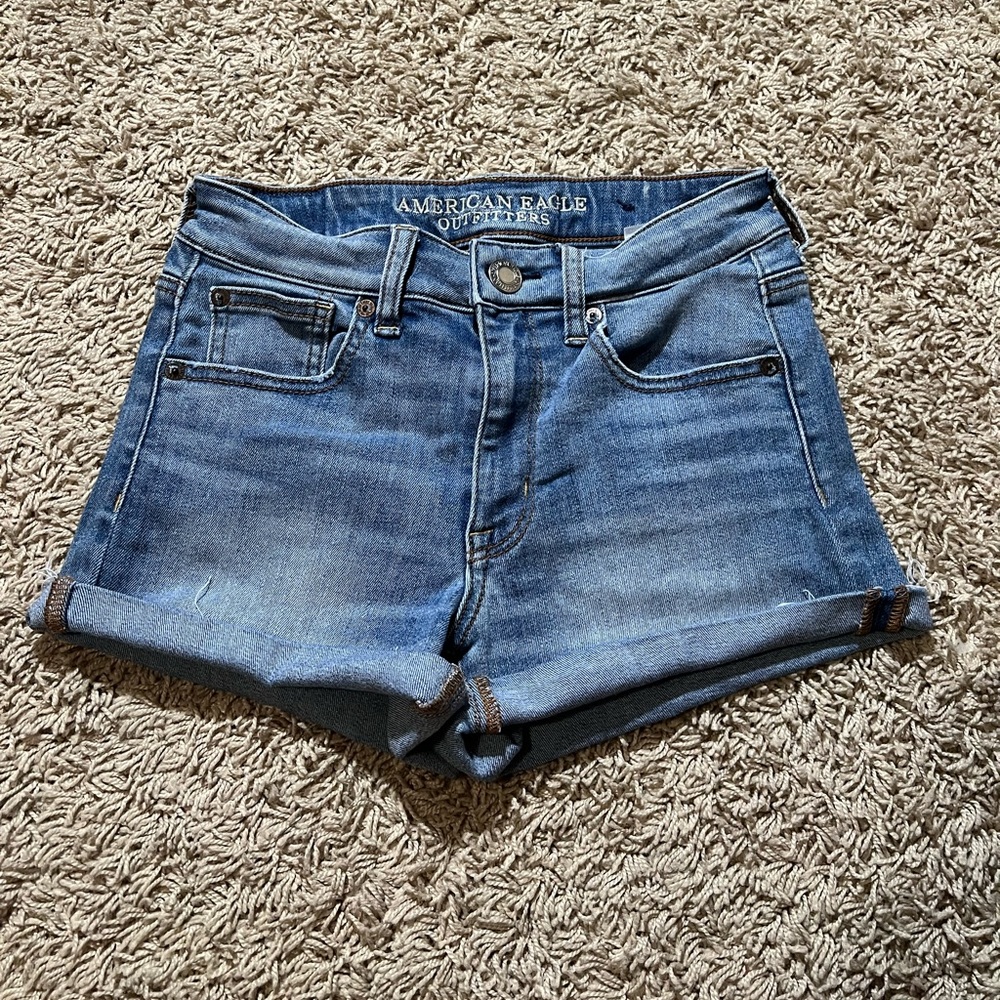 American Eagle Hi-Rise Shortie Shorts